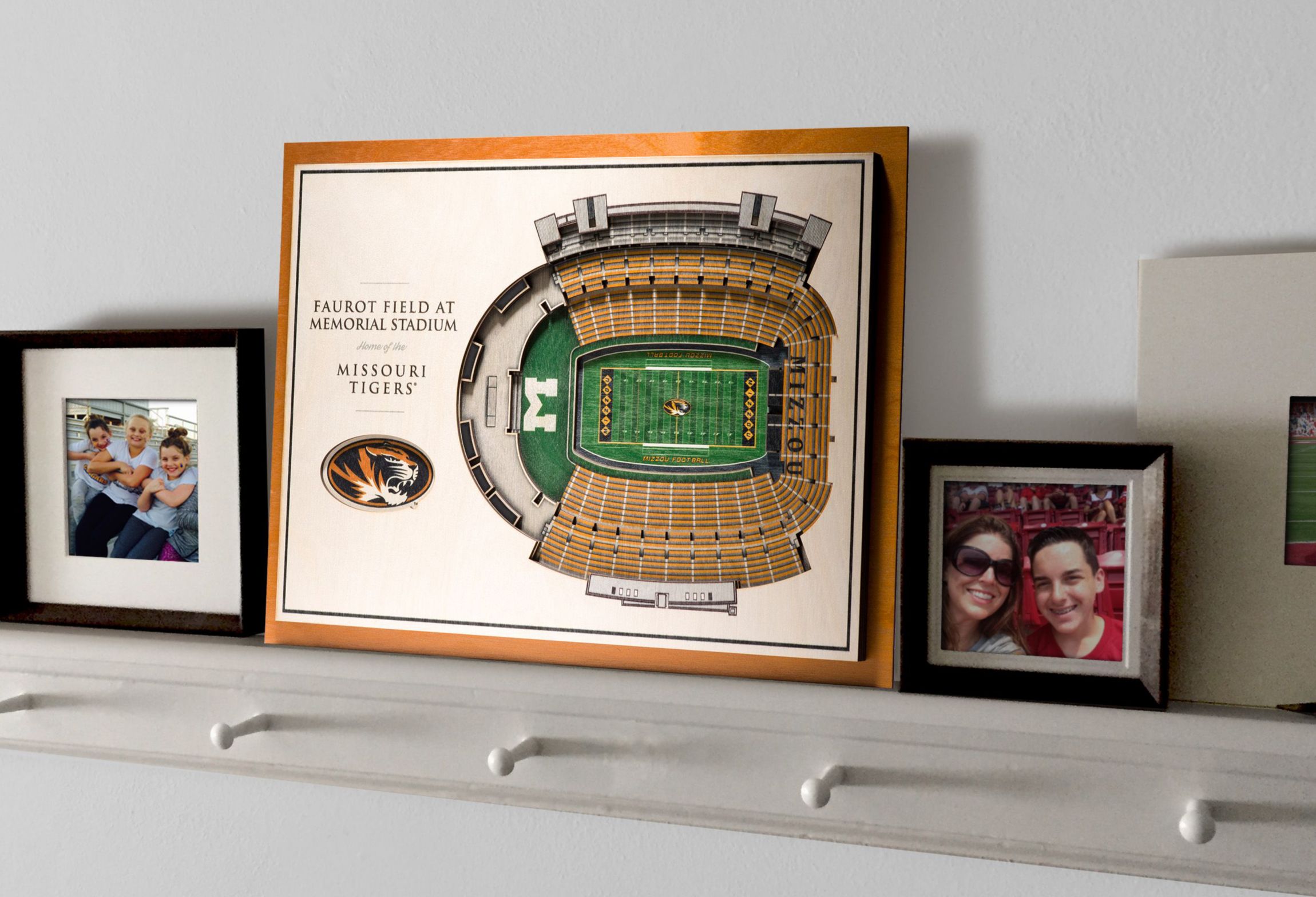 YouTheFan NCAA Missouri Tigers 5-Layer StadiumView 3D Wall Art - Faurot Field at Memorial Stadium