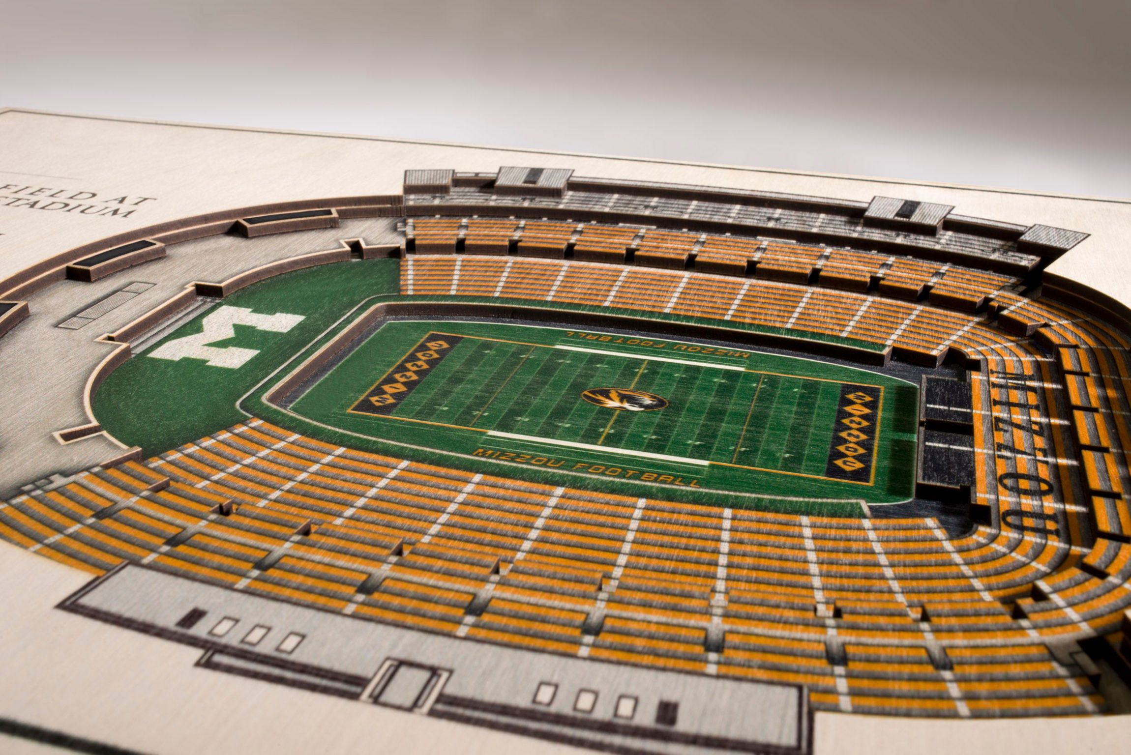 YouTheFan NCAA Missouri Tigers 5-Layer StadiumView 3D Wall Art - Faurot Field at Memorial Stadium