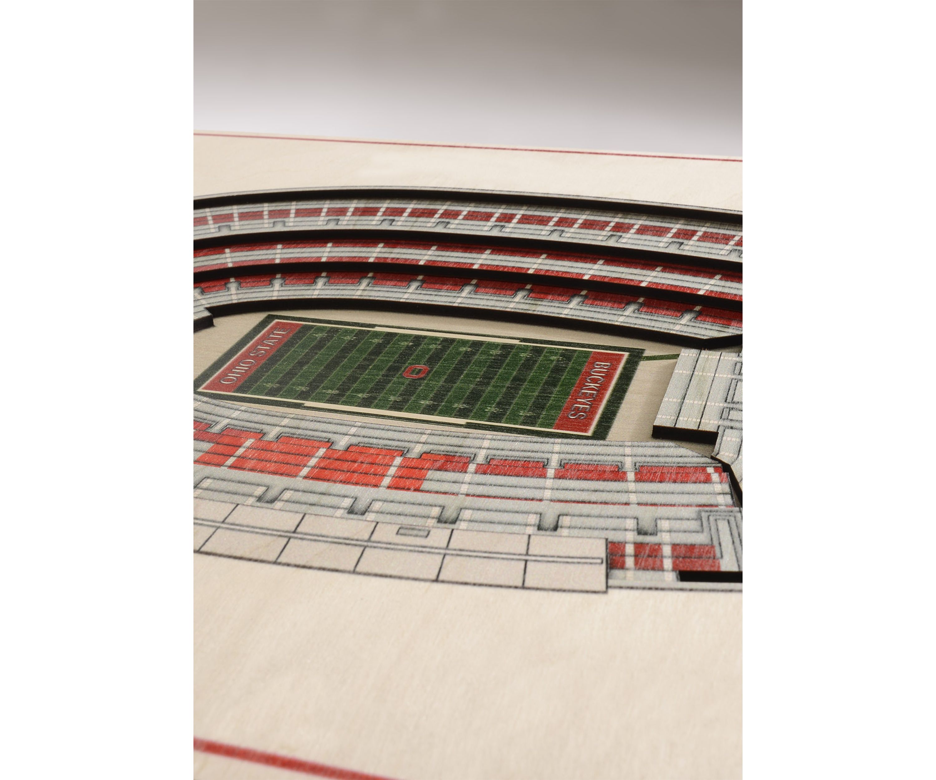 YouTheFan NCAA Ohio State Buckeyes 5-Layer StadiumView 3D Wall Art - Ohio Stadium