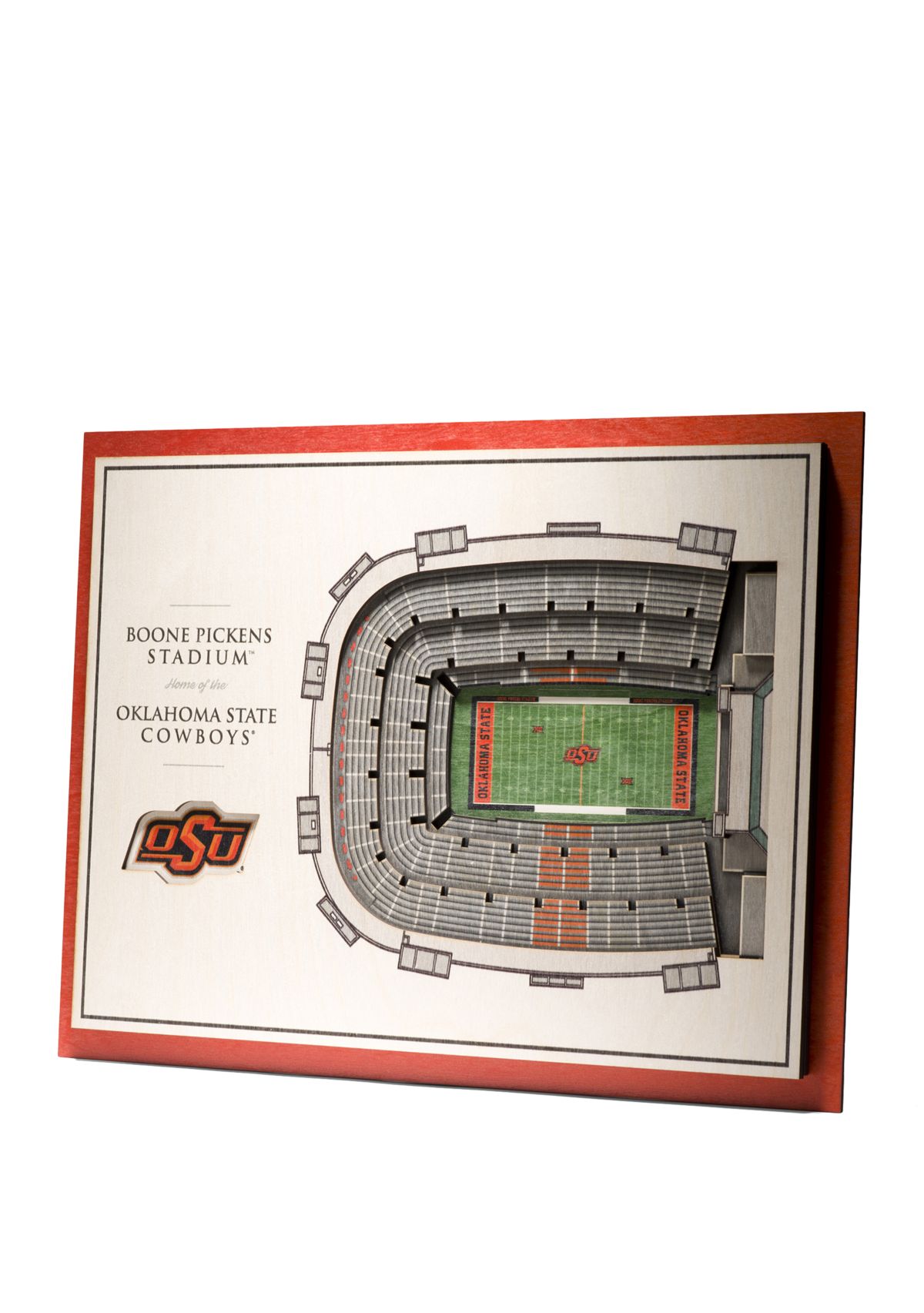 YouTheFan NCAA Oklahoma State Cowboys 5-Layer StadiumView 3D Wall Art - Boone Pickens Stadium