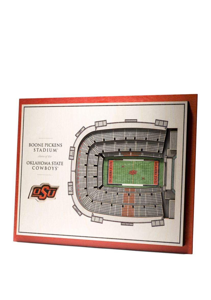 YouTheFan NCAA Oklahoma State Cowboys 5-Layer StadiumView 3D Wall Art - Boone Pickens Stadium