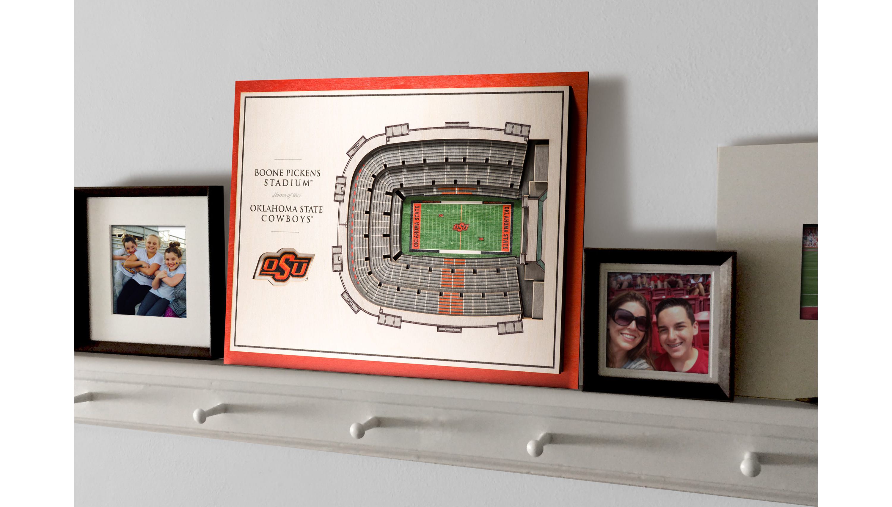YouTheFan NCAA Oklahoma State Cowboys 5-Layer StadiumView 3D Wall Art - Boone Pickens Stadium