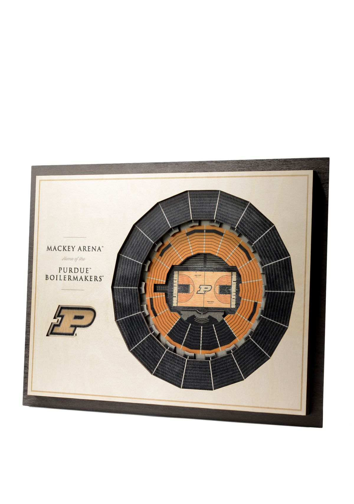 YouTheFan NCAA Purdue Boilermakers BB 5-Layer StadiumView 3D Wall Art - Mackey Arena