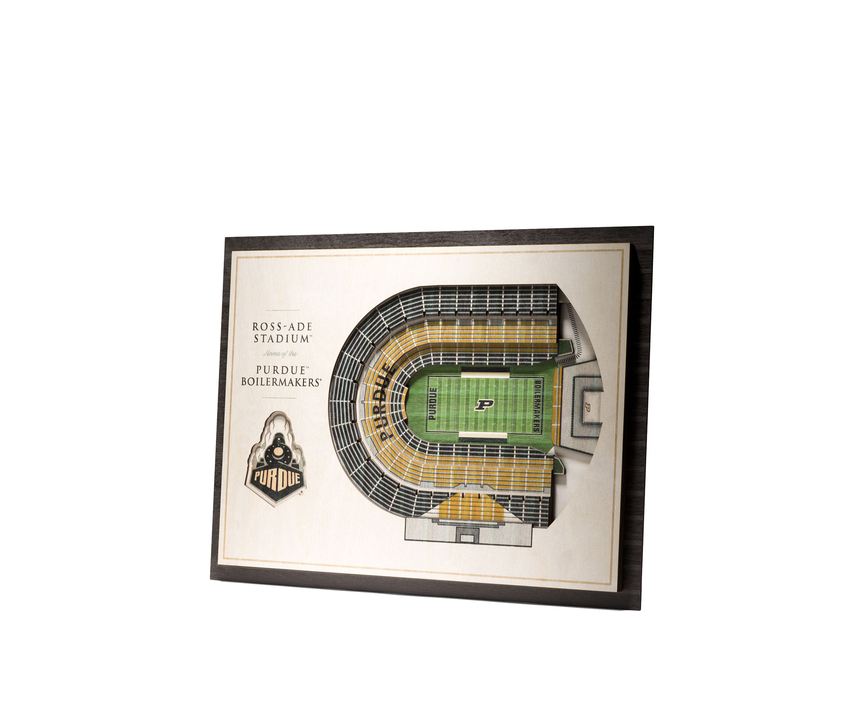 YouTheFan NCAA Purdue Boilermakers FB 5-Layer StadiumView 3D Wall Art - Ross-Ade Stadium