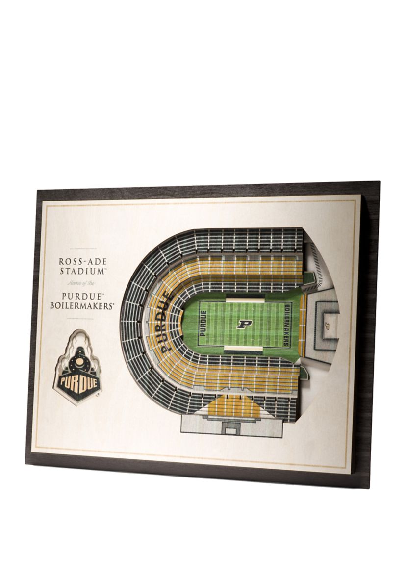 YouTheFan NCAA Purdue Boilermakers FB 5-Layer StadiumView 3D Wall Art - Ross-Ade Stadium