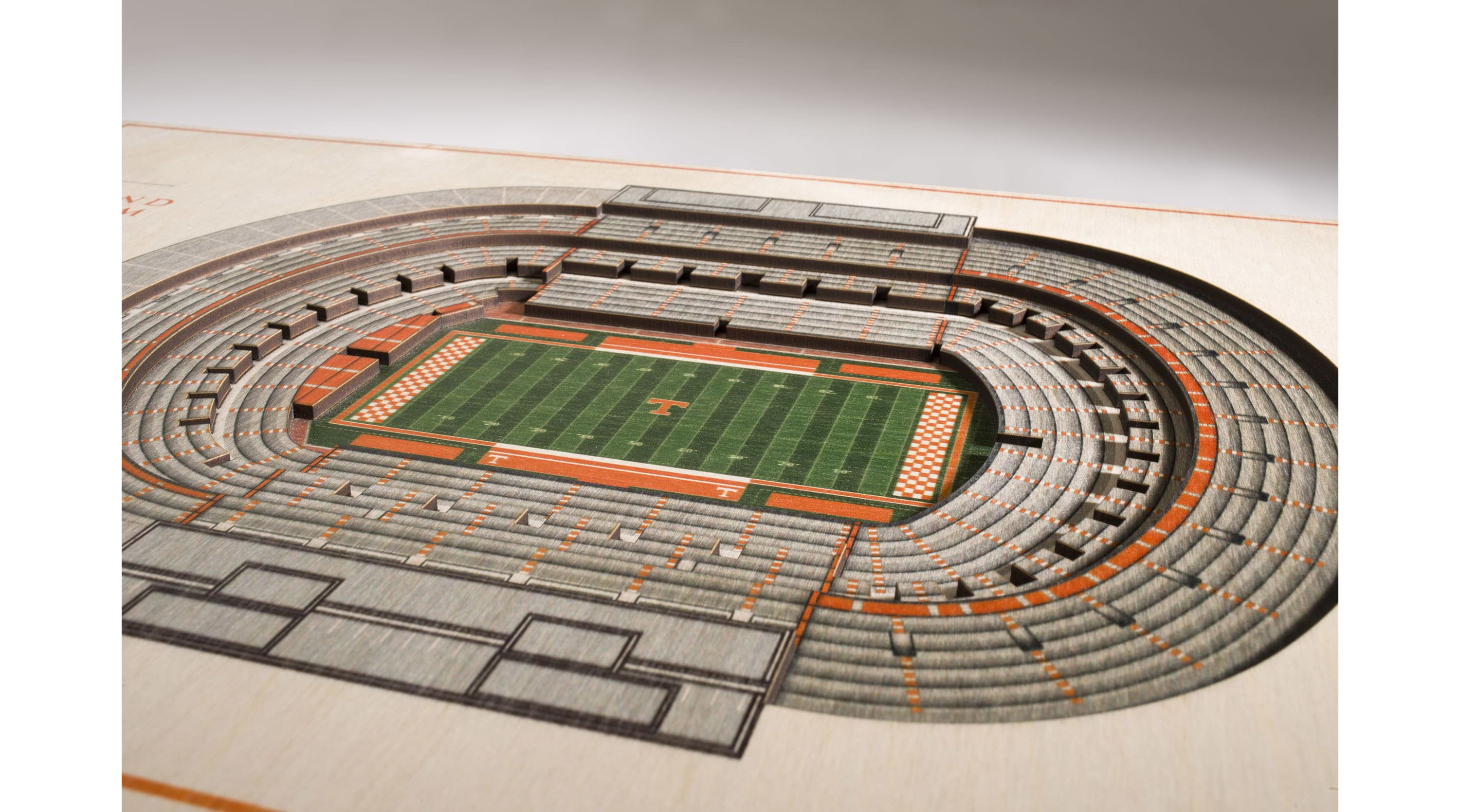 YouTheFan NCAA Tennessee Volunteers 5-Layer StadiumView 3D Wall Art - Neyland Stadium