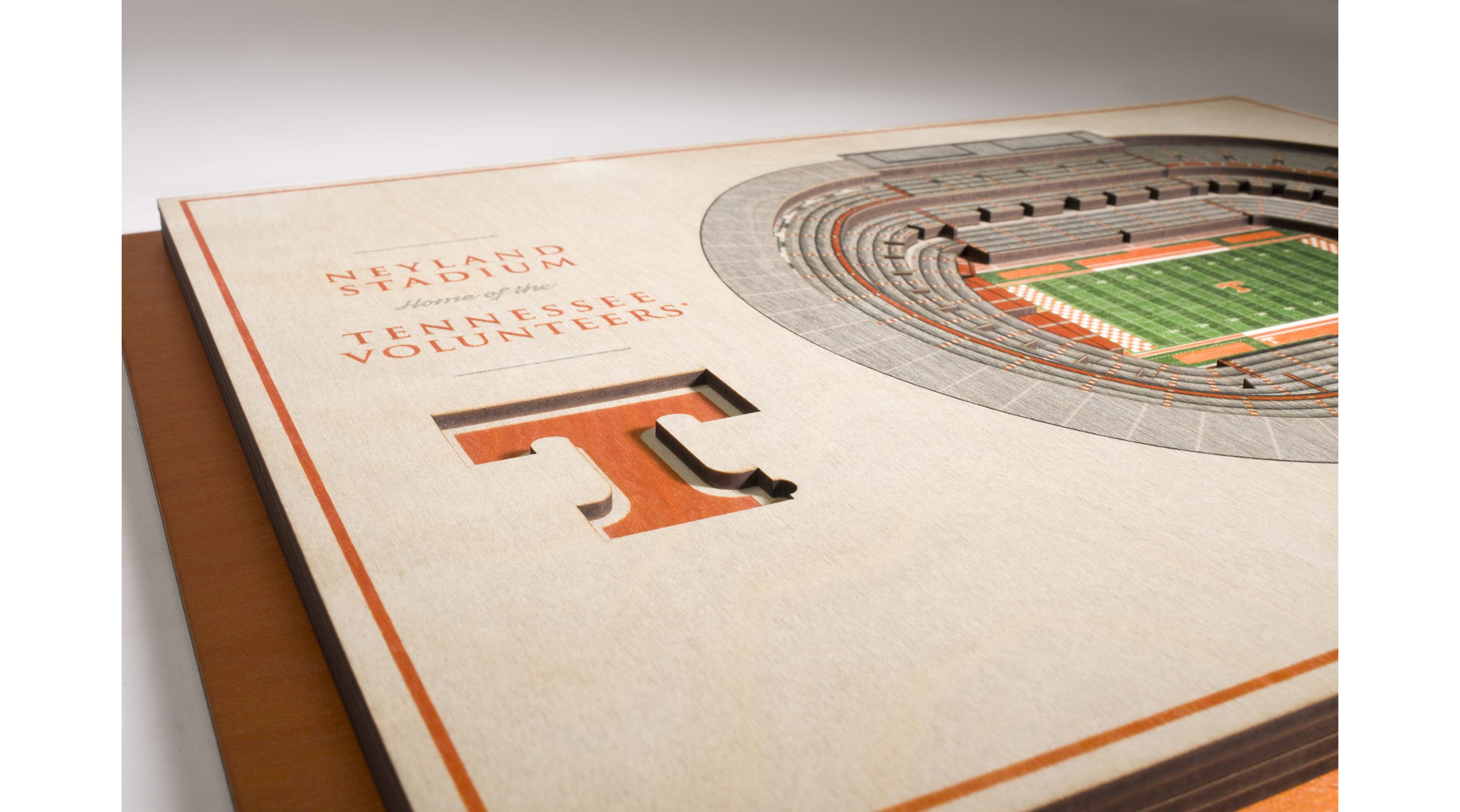 YouTheFan NCAA Tennessee Volunteers 5-Layer StadiumView 3D Wall Art - Neyland Stadium