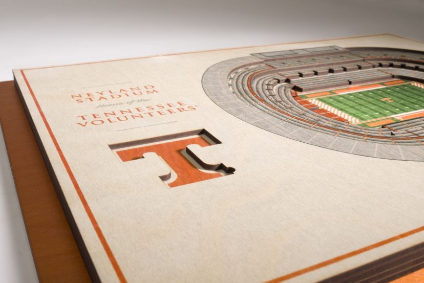 YouTheFan NCAA Tennessee Volunteers 5-Layer StadiumView 3D Wall Art - Neyland Stadium