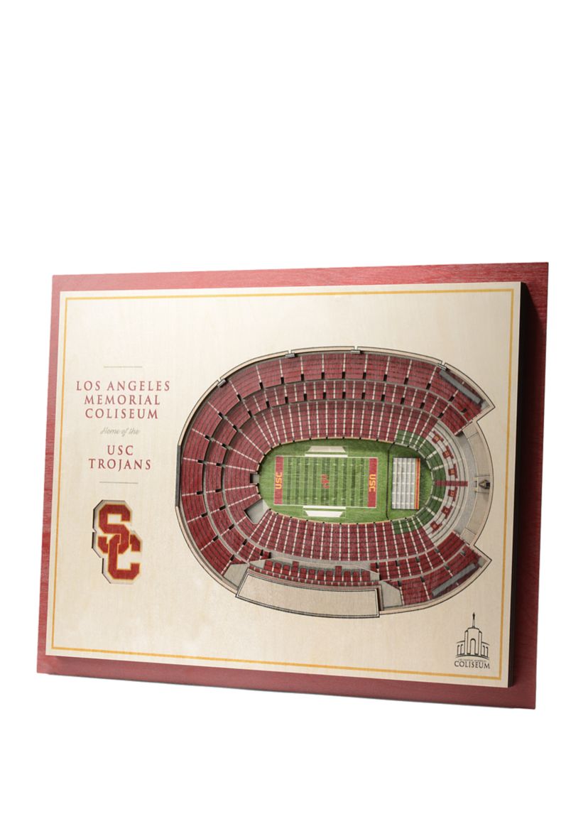 YouTheFan NCAA USC Trojans 5-Layer StadiumView 3D Wall Art - Los Angeles Memorial Coliseum