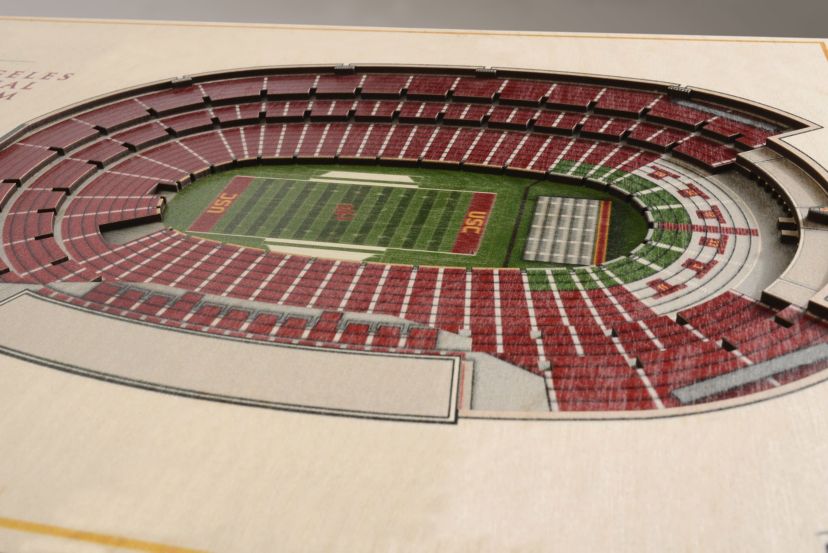 YouTheFan NCAA USC Trojans 5-Layer StadiumView 3D Wall Art - Los Angeles Memorial Coliseum