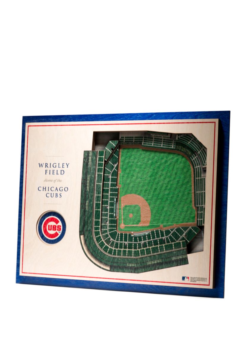 YouTheFan MLB Chicago Cubs 5-Layer StadiumView 3D Wall Art - Wrigley Field