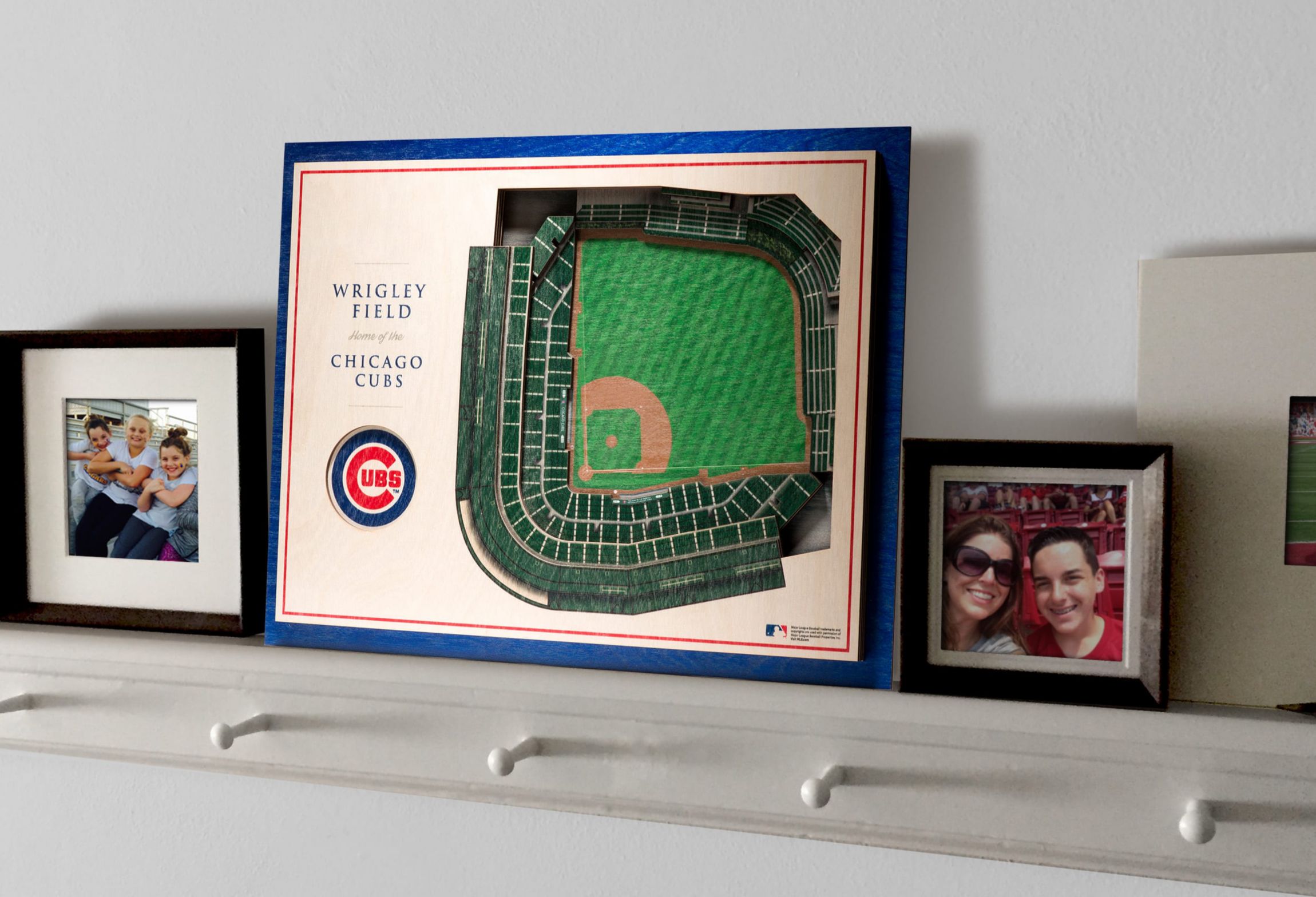 YouTheFan MLB Chicago Cubs 5-Layer StadiumView 3D Wall Art - Wrigley Field