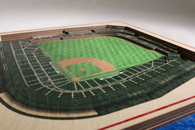 YouTheFan MLB Chicago Cubs 5-Layer StadiumView 3D Wall Art - Wrigley Field