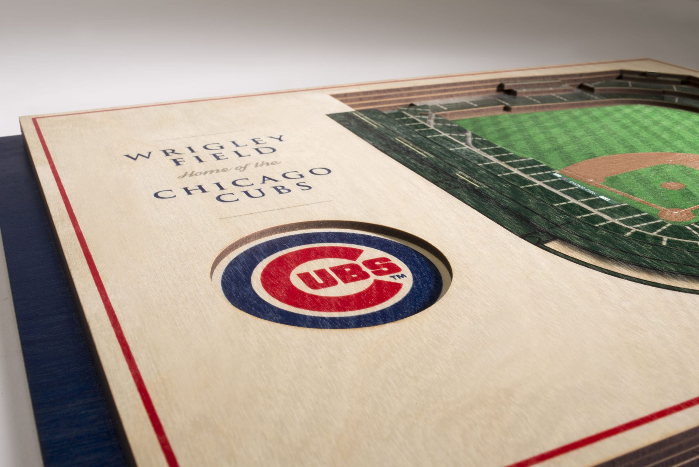 YouTheFan MLB Chicago Cubs 5-Layer StadiumView 3D Wall Art - Wrigley Field