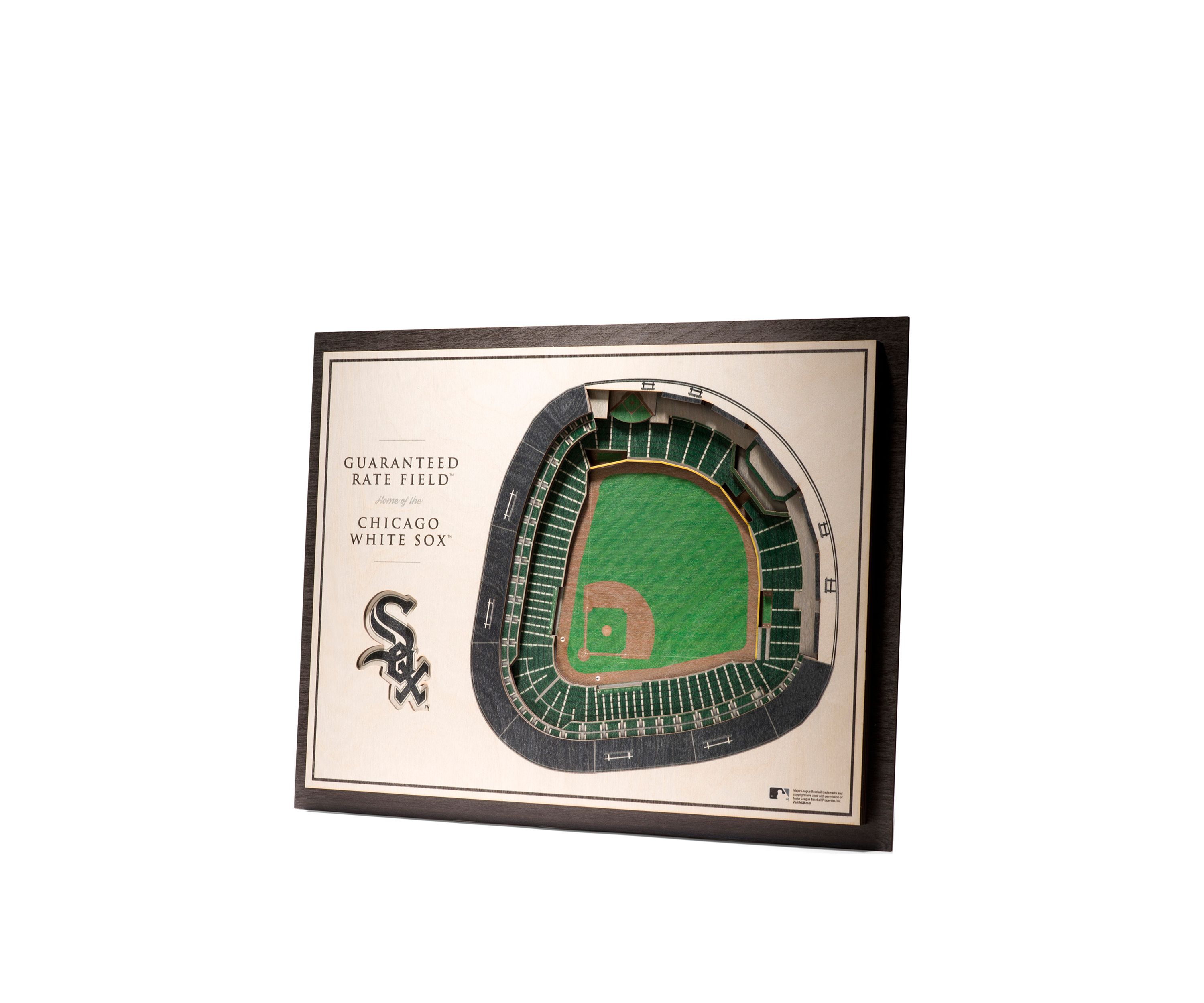 YouTheFan MLB Chicago White Sox 5-Layer StadiumView 3D Wall Art - Guaranteed Rate Field