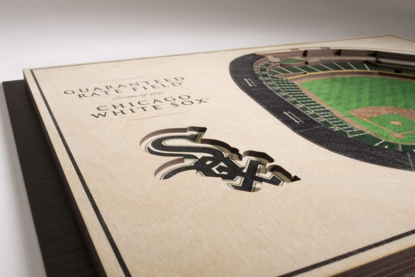 YouTheFan MLB Chicago White Sox 5-Layer StadiumView 3D Wall Art - Guaranteed Rate Field