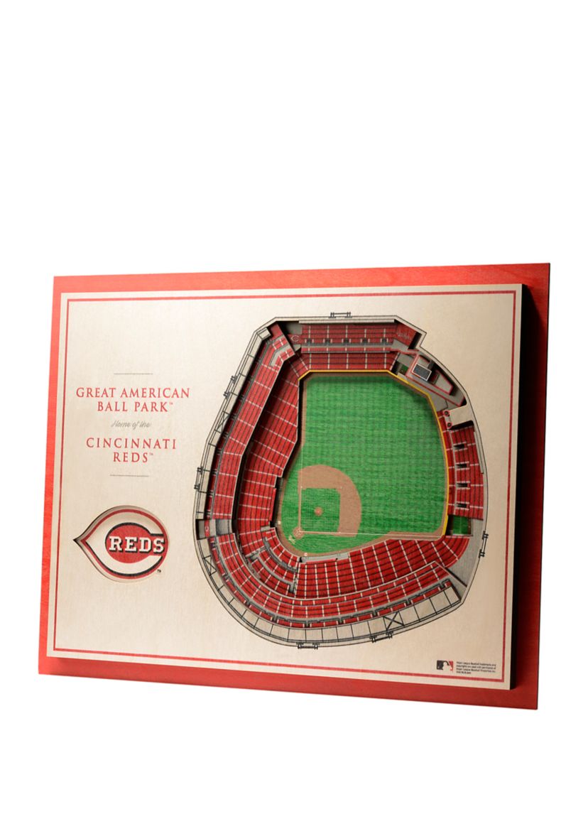 YouTheFan MLB Cincinnati Reds 5-Layer StadiumView 3D Wall Art - Great American Ball Park