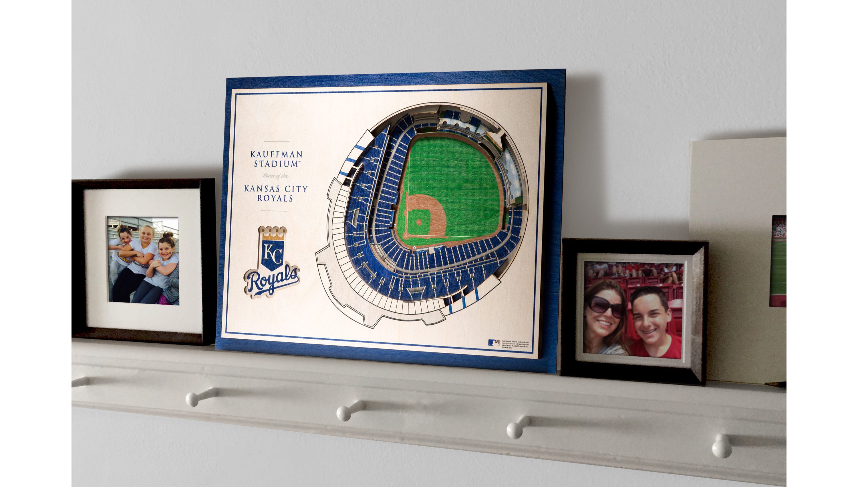 YouTheFan MLB Kansas City Royals 5-Layer StadiumView 3D Wall Art - Kauffman Stadium