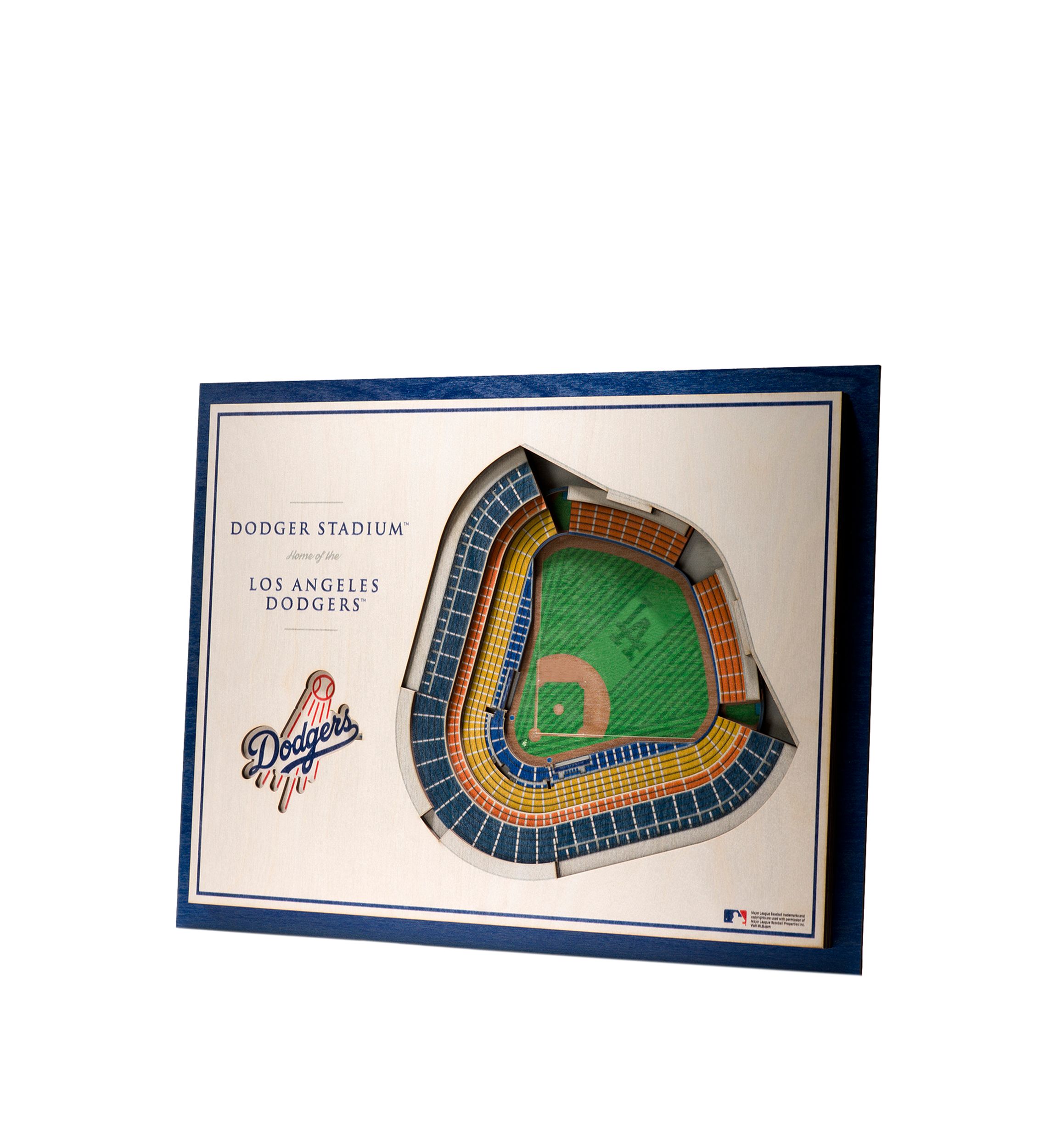YouTheFan MLB Los Angeles Dodgers 5-Layer StadiumView 3D Wall Art - Dodger Stadium