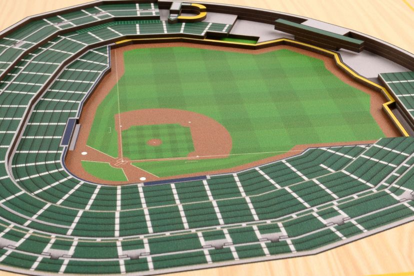 YouTheFan MLB Milwaukee Brewers 5-Layer StadiumView 3D Wall Art - Miller Park