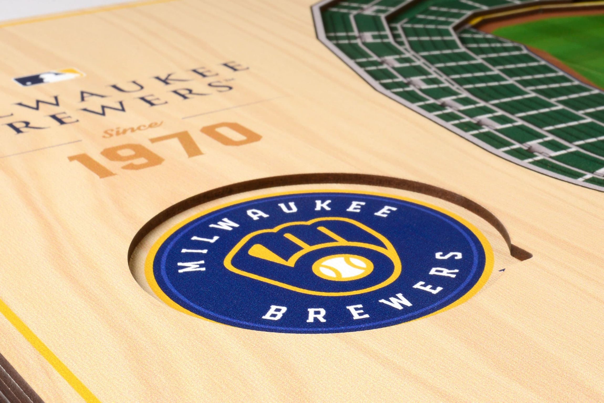 YouTheFan MLB Milwaukee Brewers 5-Layer StadiumView 3D Wall Art - Miller Park