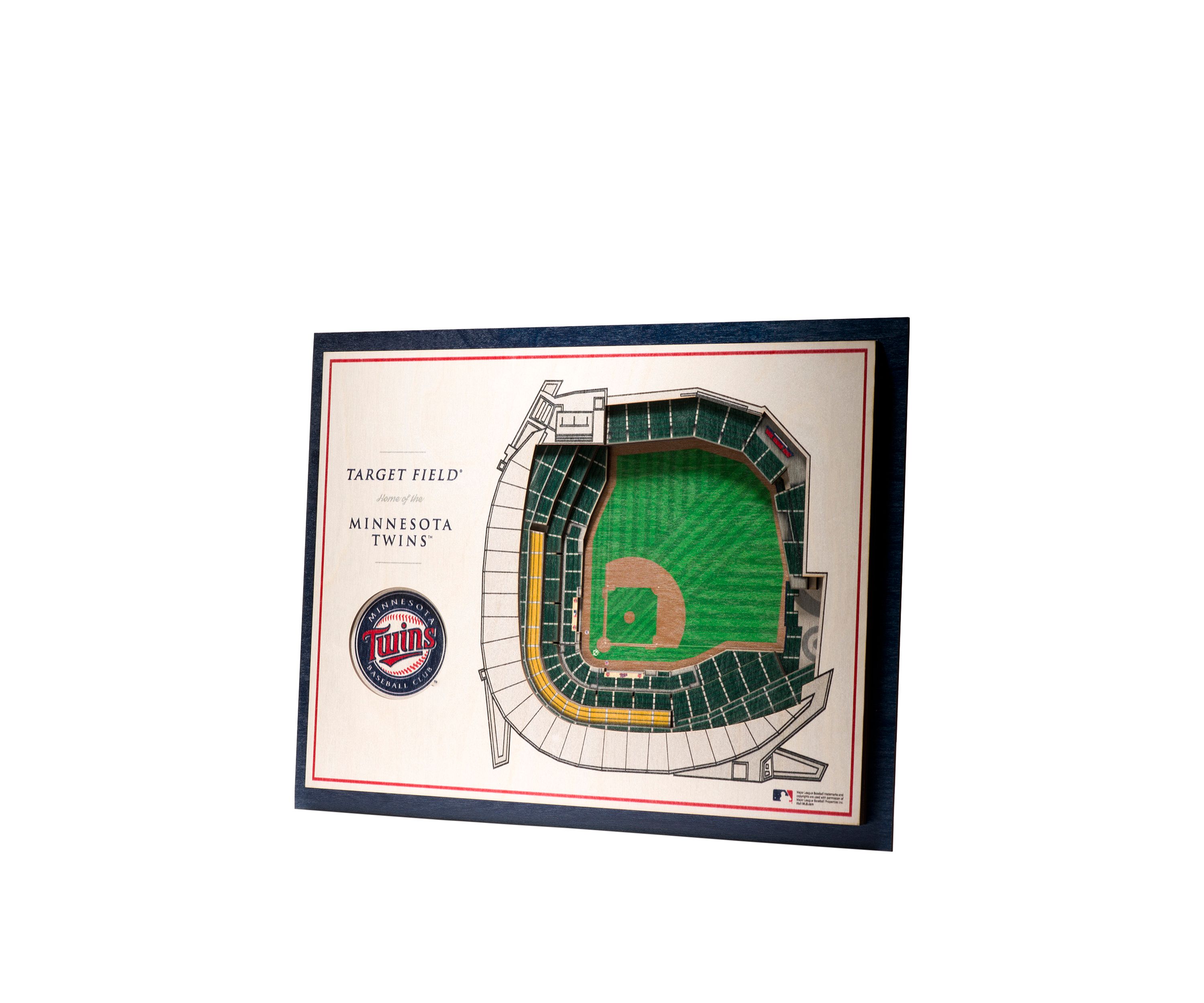 YouTheFan MLB Minnesota Twins 5-Layer StadiumView 3D Wall Art - Target Field