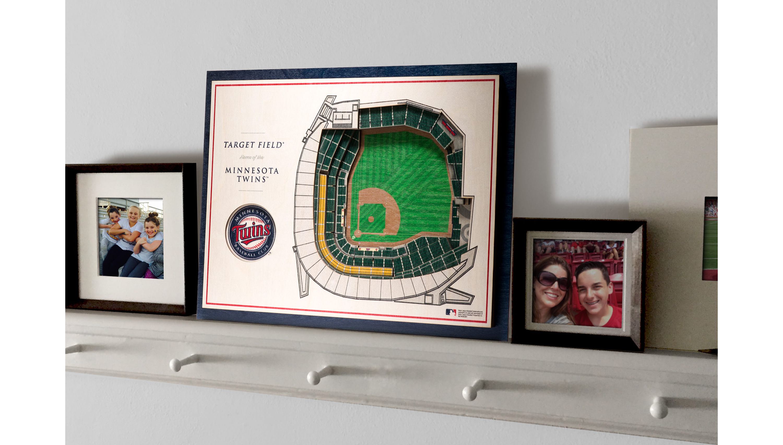 YouTheFan MLB Minnesota Twins 5-Layer StadiumView 3D Wall Art - Target Field