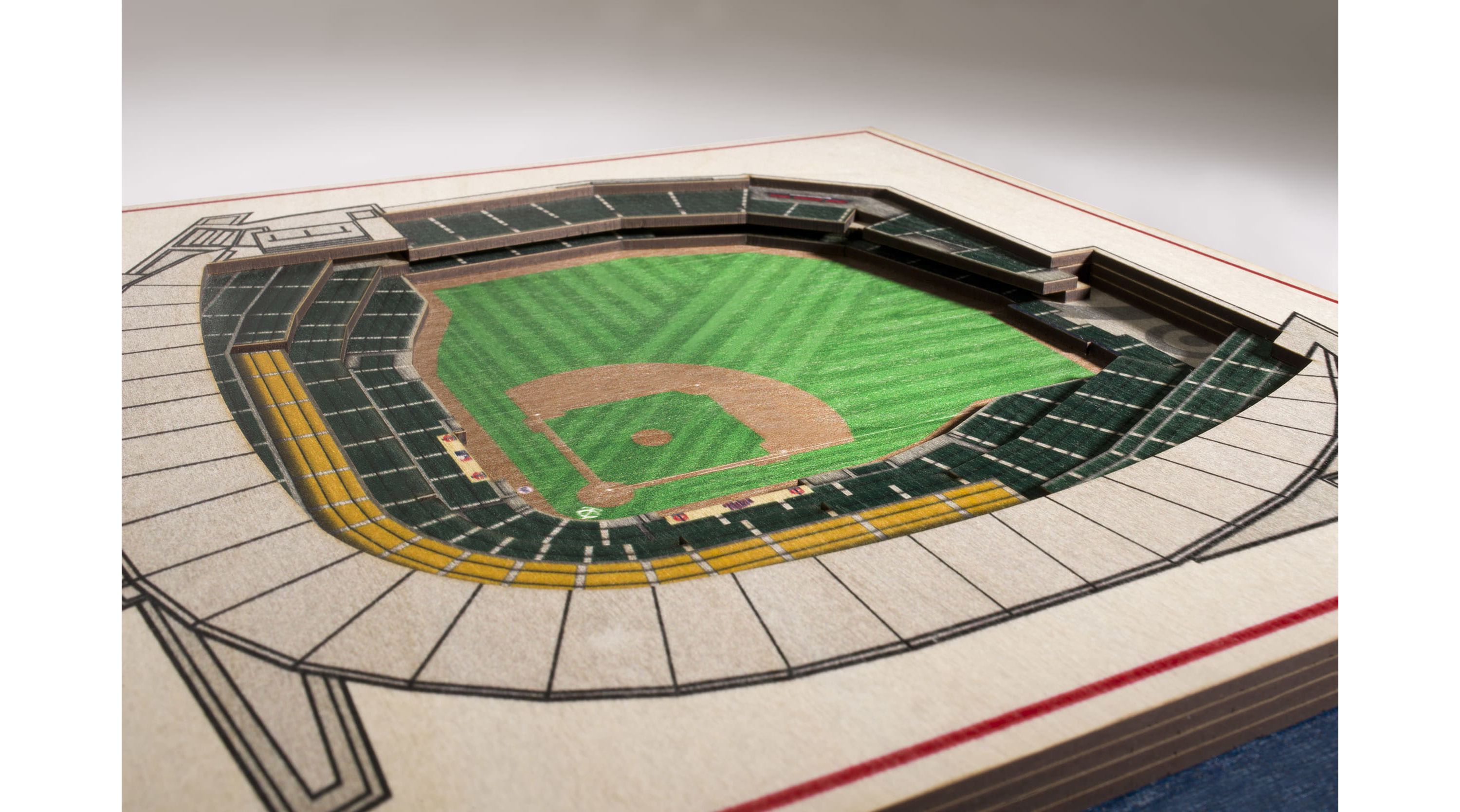 YouTheFan MLB Minnesota Twins 5-Layer StadiumView 3D Wall Art - Target Field