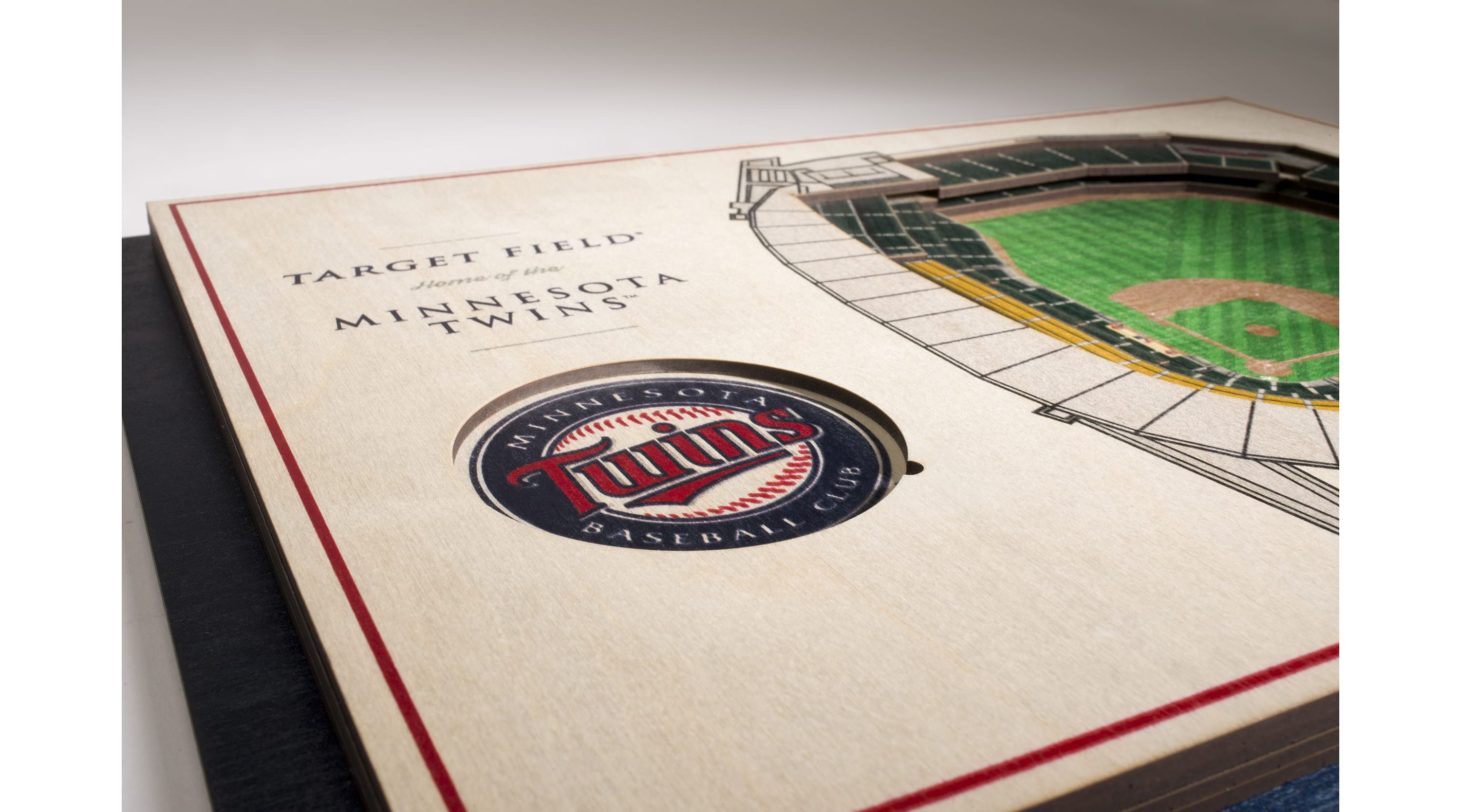 YouTheFan MLB Minnesota Twins 5-Layer StadiumView 3D Wall Art - Target Field