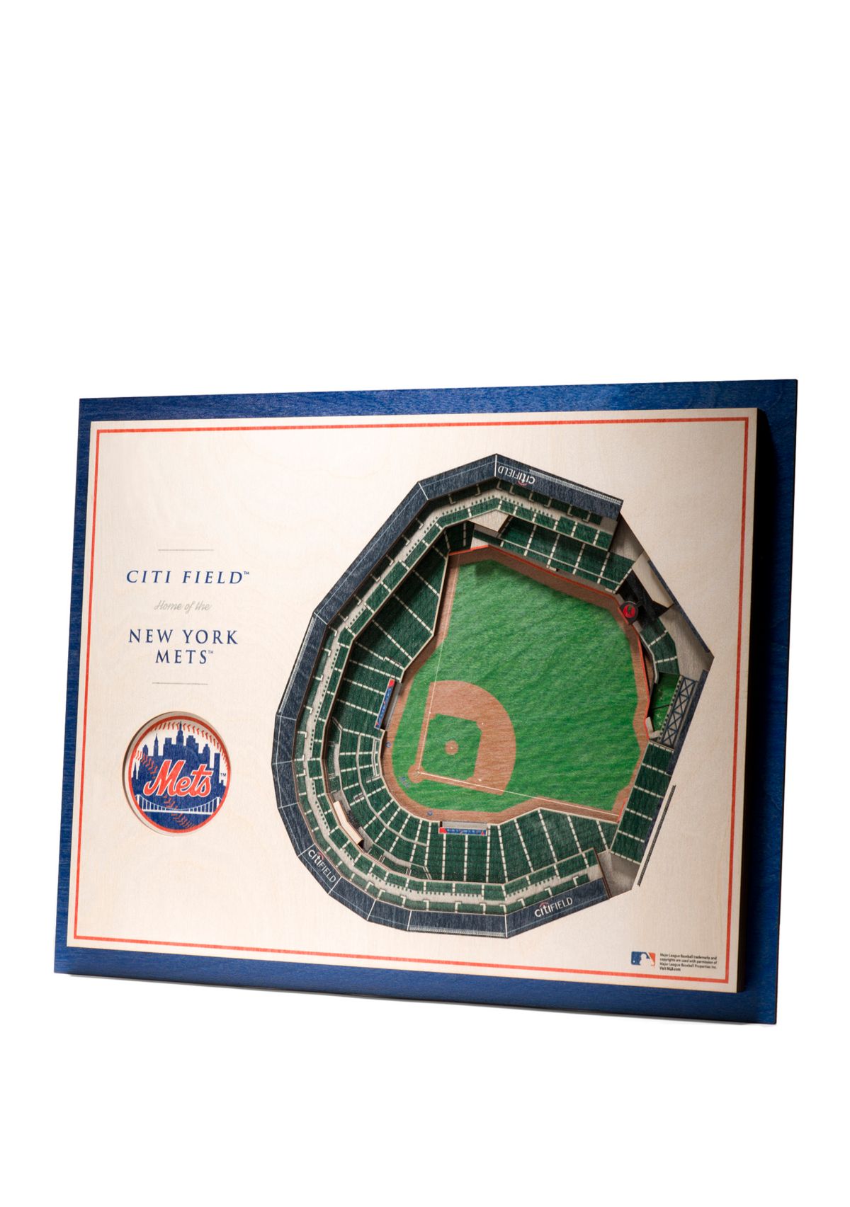 YouTheFan MLB New York Mets 5-Layer StadiumView 3D Wall Art - Citi Field