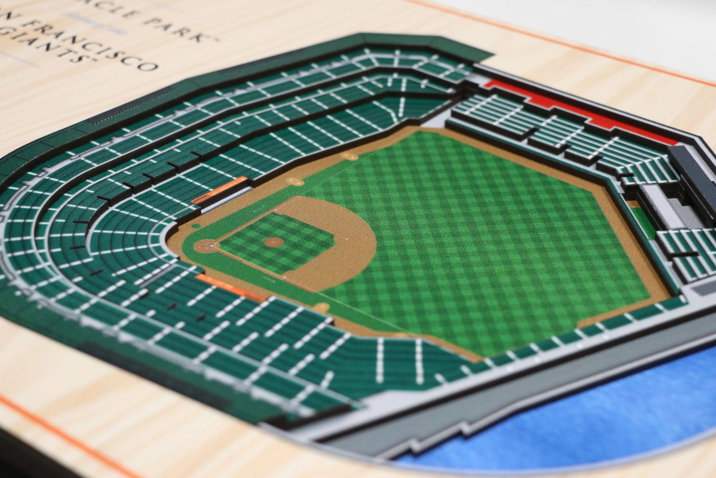 YouTheFan MLB San Francisco Giants 5-Layer StadiumView 3D Wall Art - Oracle Park