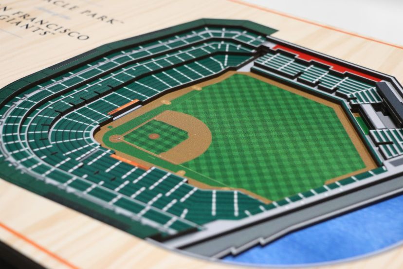 YouTheFan MLB San Francisco Giants 5-Layer StadiumView 3D Wall Art - Oracle Park