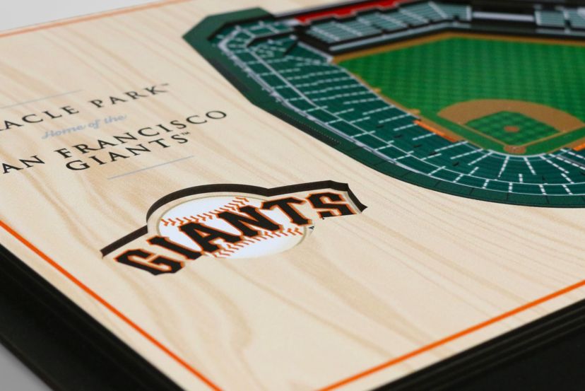 YouTheFan MLB San Francisco Giants 5-Layer StadiumView 3D Wall Art - Oracle Park