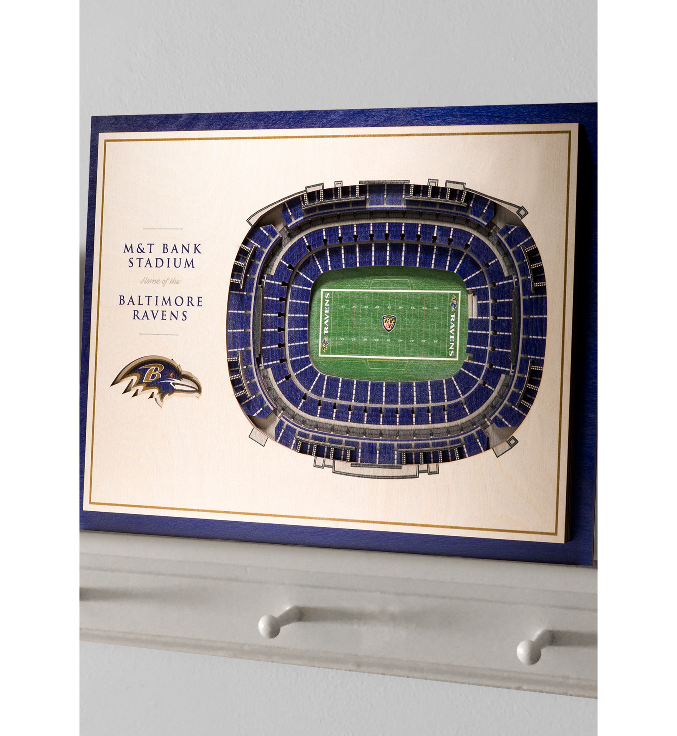 YouTheFan NFL Baltimore Ravens 5-Layer StadiumView 3D Wall Art - M&T Bank Stadium