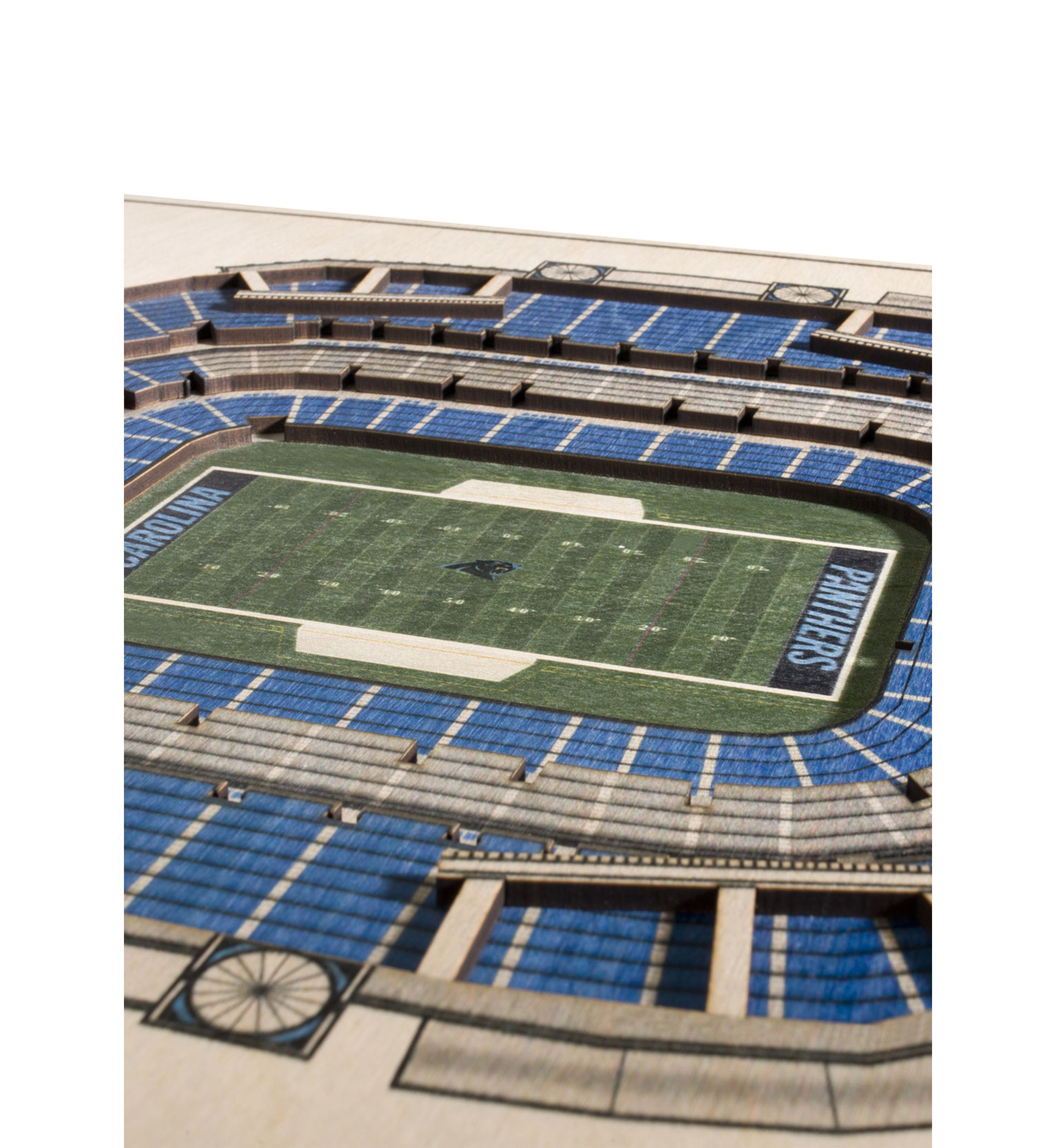 YouTheFan NFL Carolina Panthers 5-Layer StadiumView 3D Wall Art - Bank of America Stadium