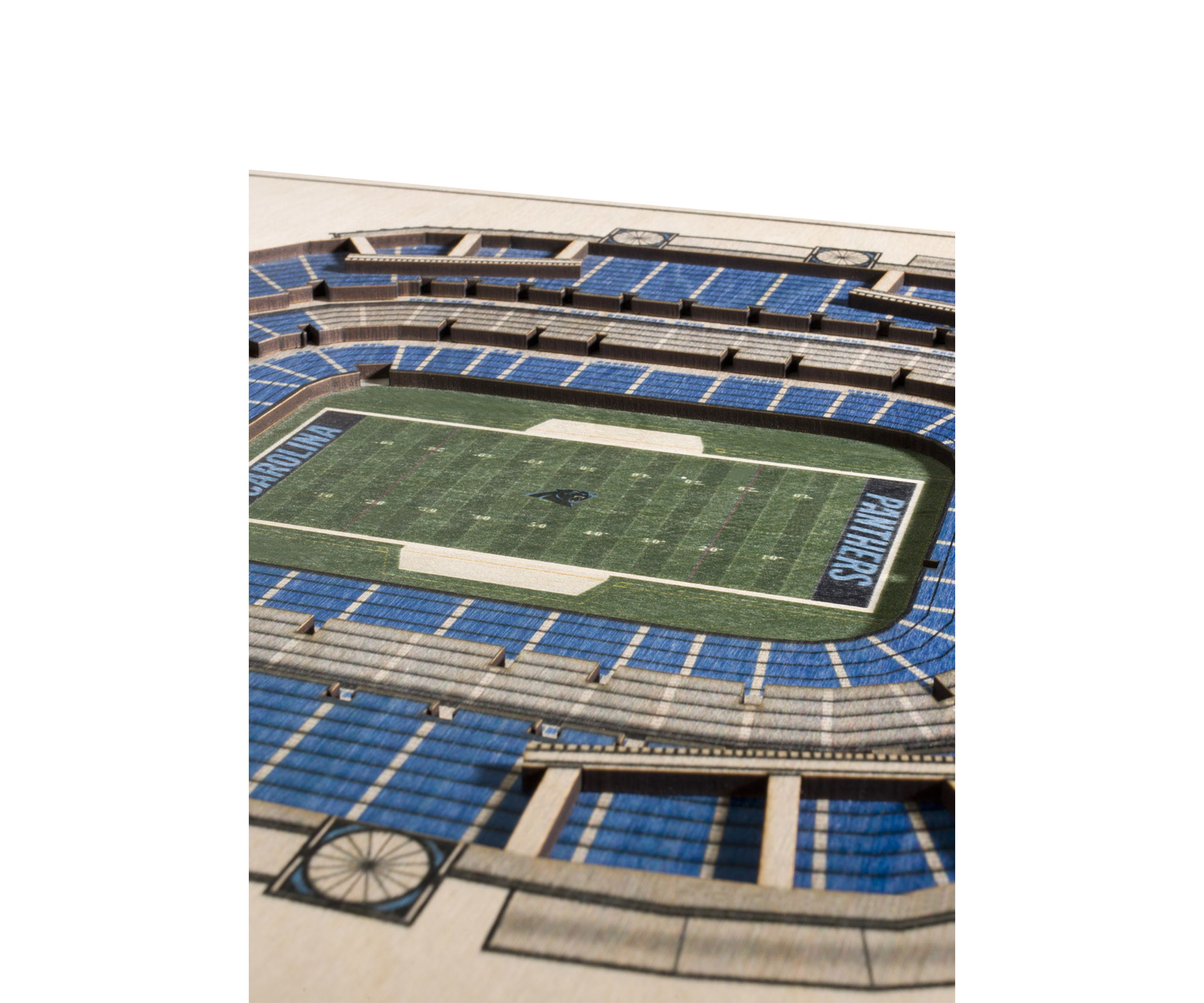 YouTheFan NFL Carolina Panthers 5-Layer StadiumView 3D Wall Art - Bank of America Stadium