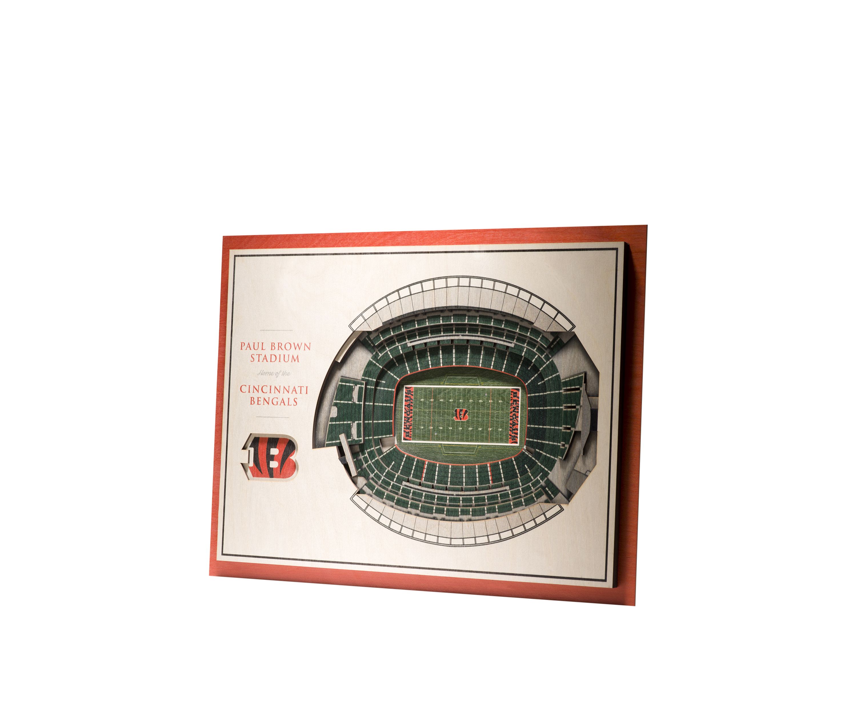 YouTheFan NFL Cincinnati Bengals 5-Layer StadiumView 3D Wall Art - Paul Brown Stadium