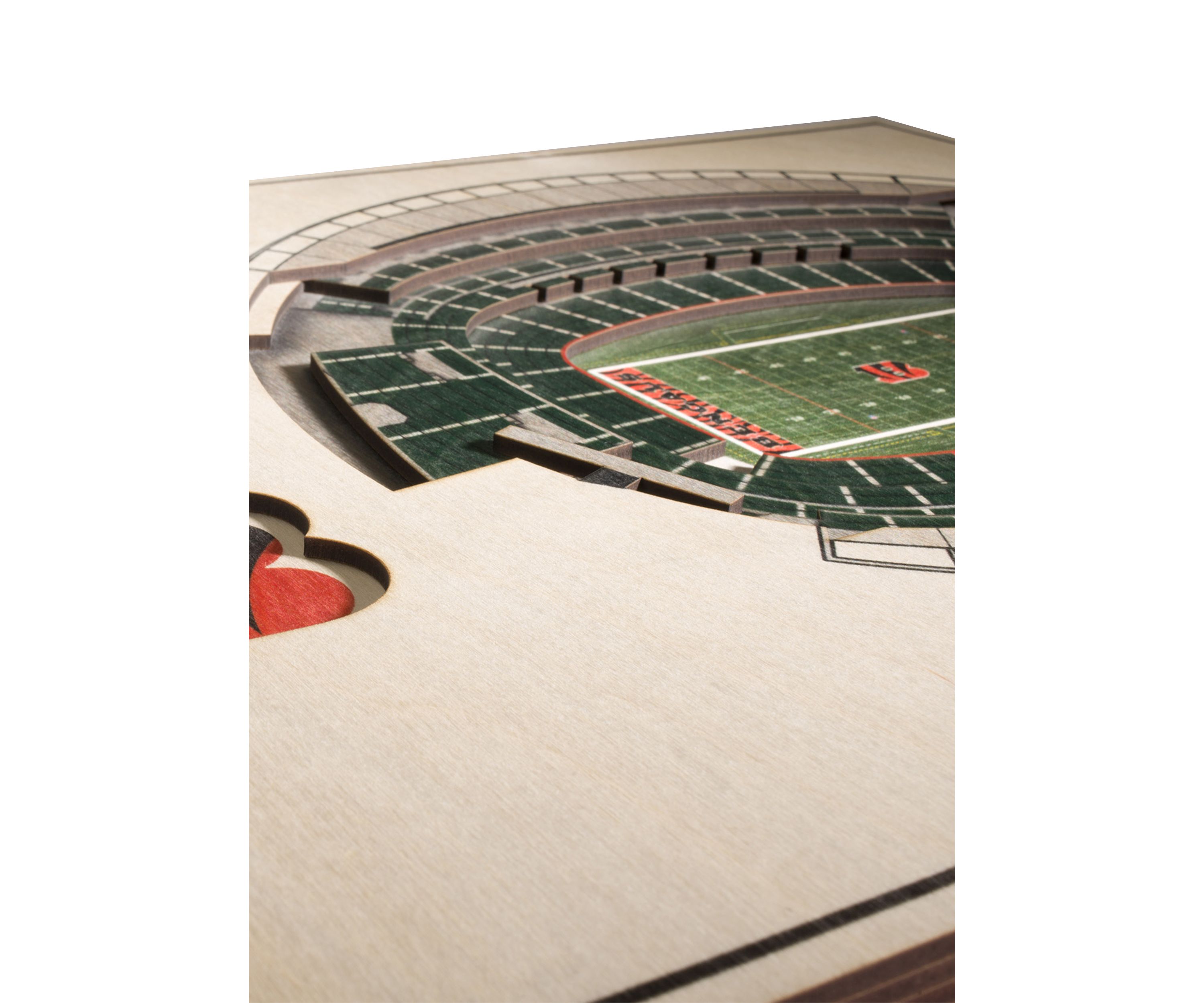 YouTheFan NFL Cincinnati Bengals 5-Layer StadiumView 3D Wall Art - Paul Brown Stadium