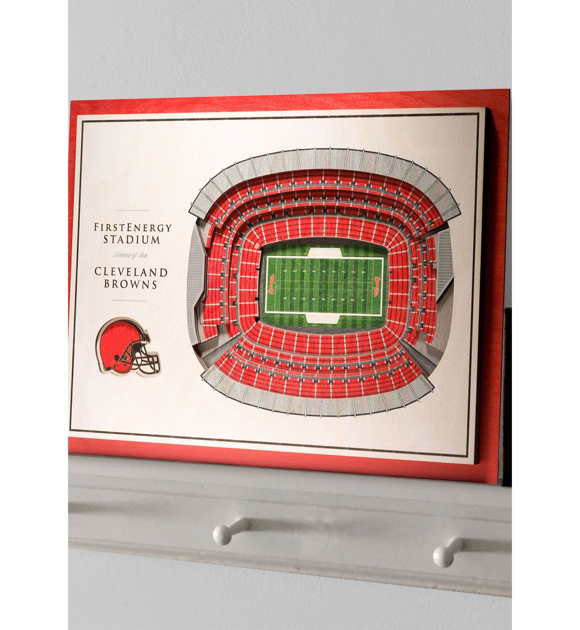 YouTheFan NFL Cleveland Browns 5-Layer StadiumView 3D Wall Art - FirstEnergy Stadium
