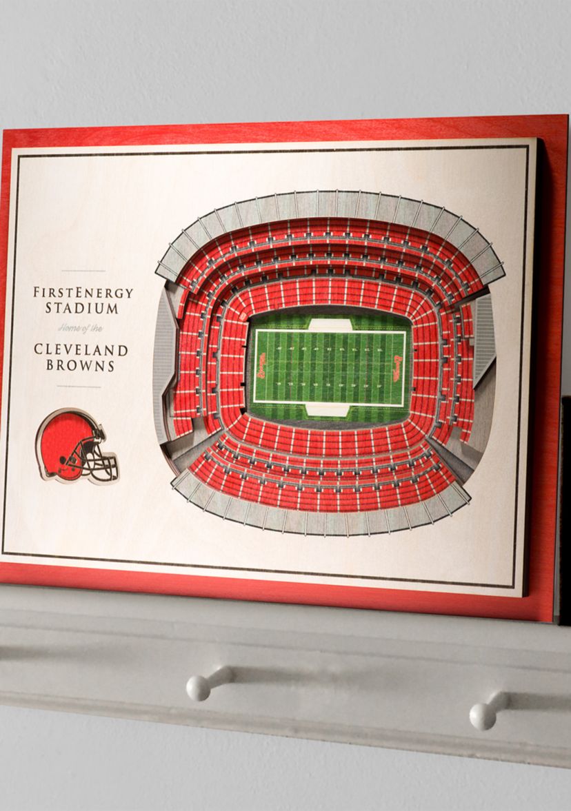 YouTheFan NFL Cleveland Browns 5-Layer StadiumView 3D Wall Art - FirstEnergy Stadium