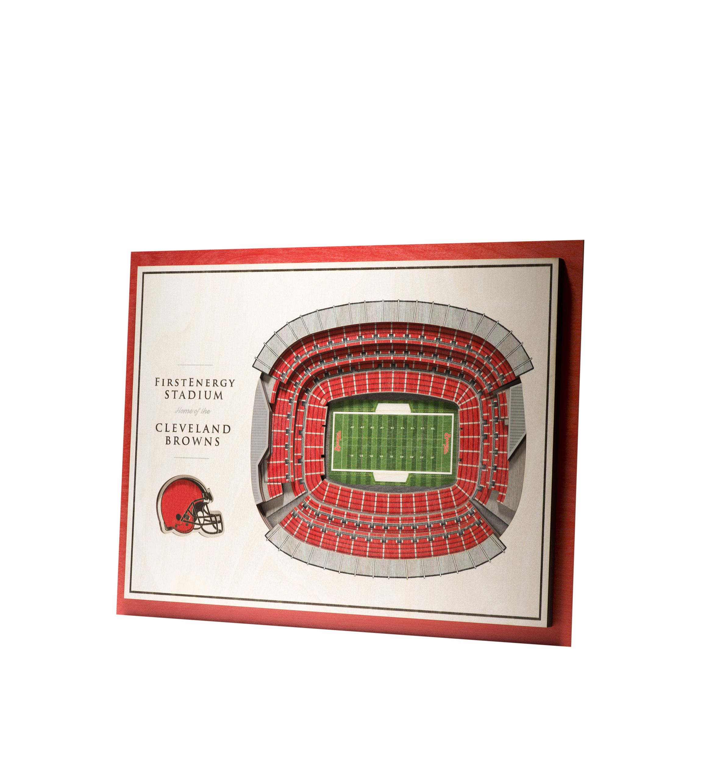 YouTheFan NFL Cleveland Browns 5-Layer StadiumView 3D Wall Art - FirstEnergy Stadium