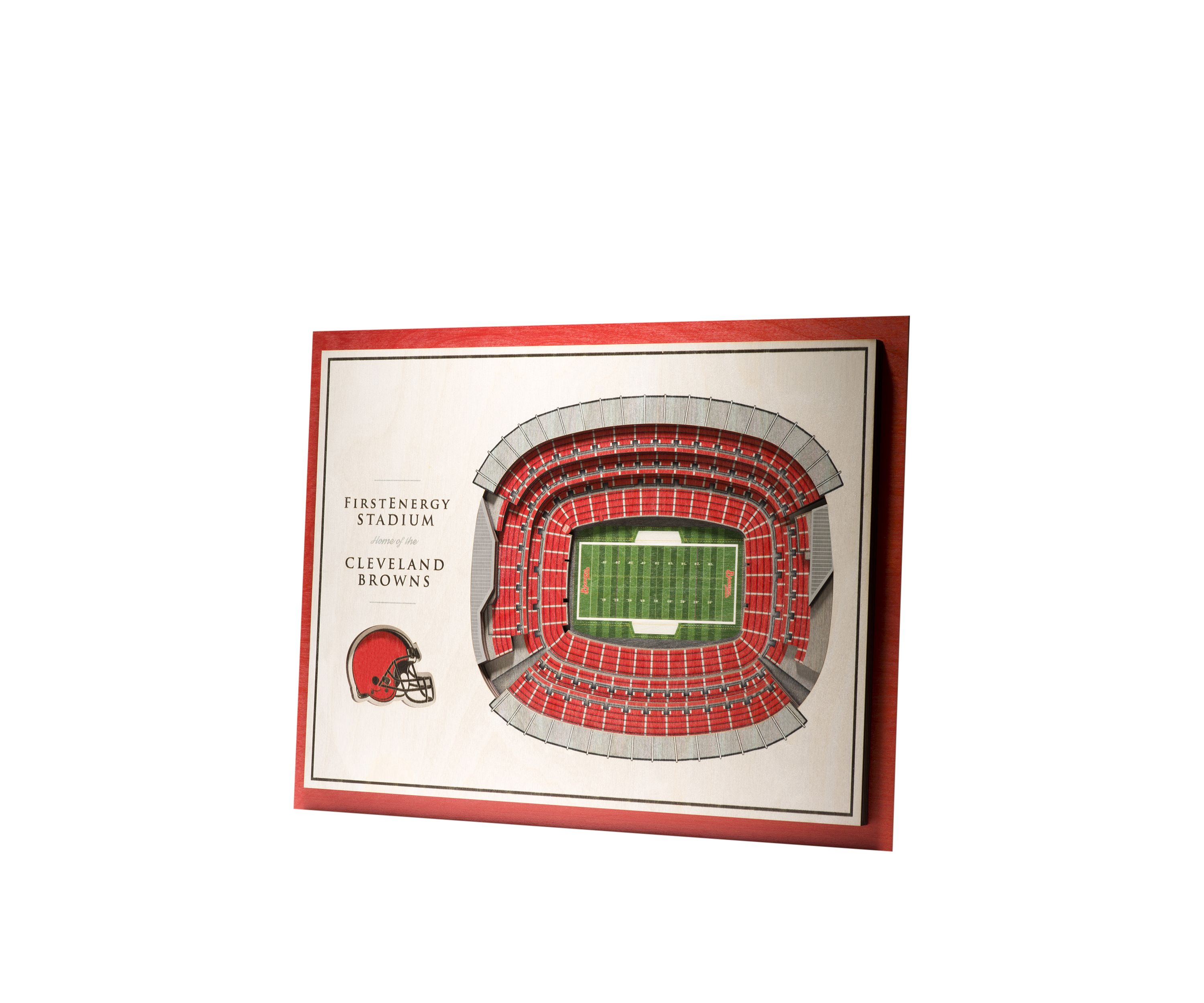 YouTheFan NFL Cleveland Browns 5-Layer StadiumView 3D Wall Art - FirstEnergy Stadium