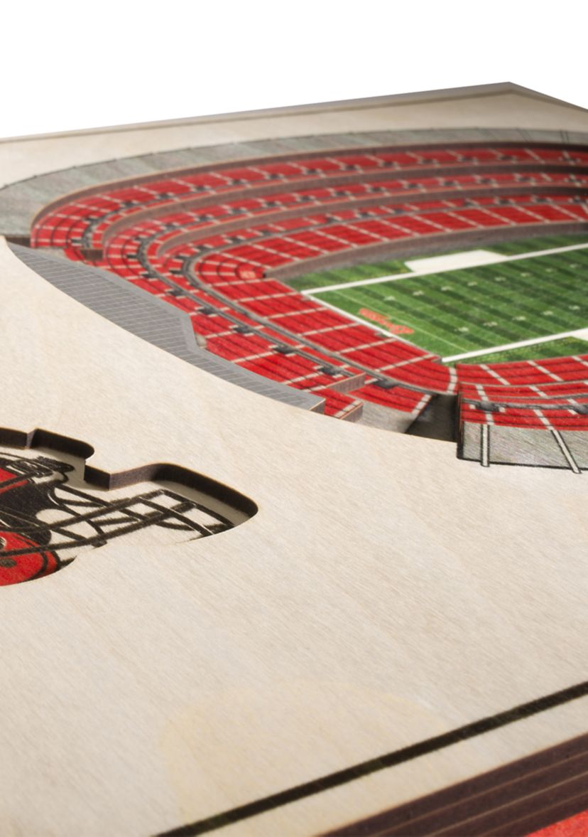 YouTheFan NFL Cleveland Browns 5-Layer StadiumView 3D Wall Art - FirstEnergy Stadium