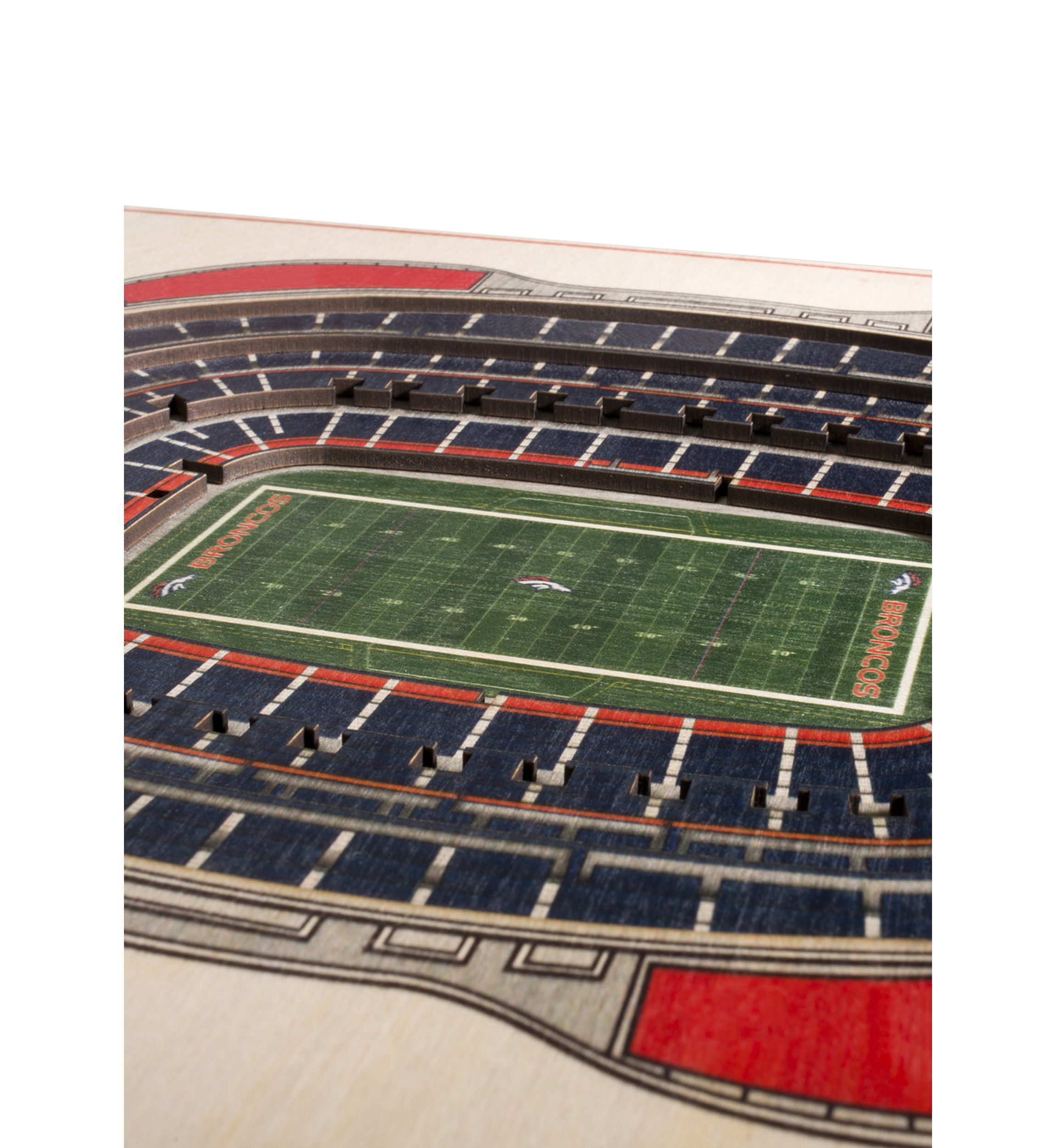 YouTheFan NFL Denver Broncos 5-Layer StadiumView 3D Wall Art - Mile High Stadium