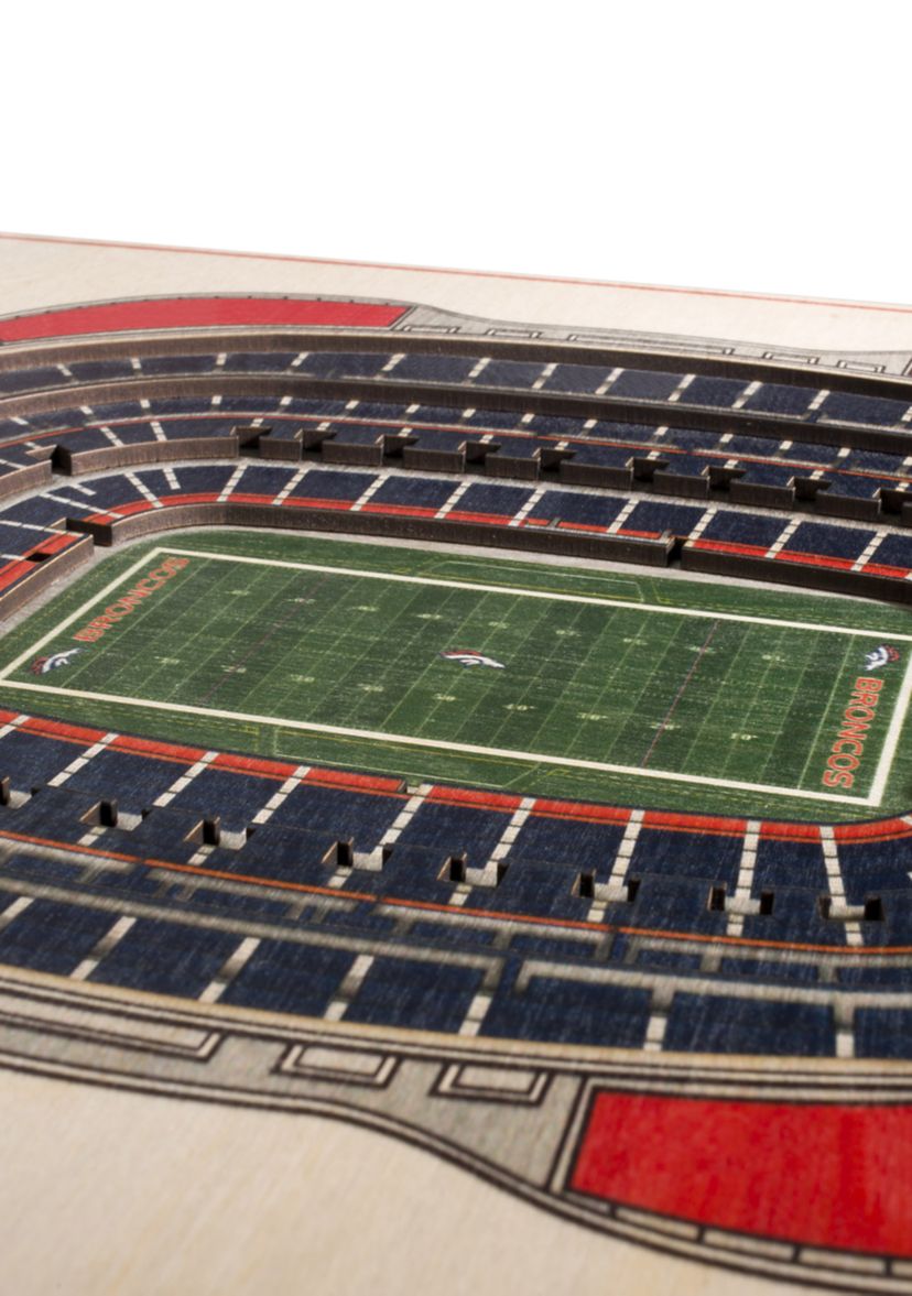 YouTheFan NFL Denver Broncos 5-Layer StadiumView 3D Wall Art - Mile High Stadium