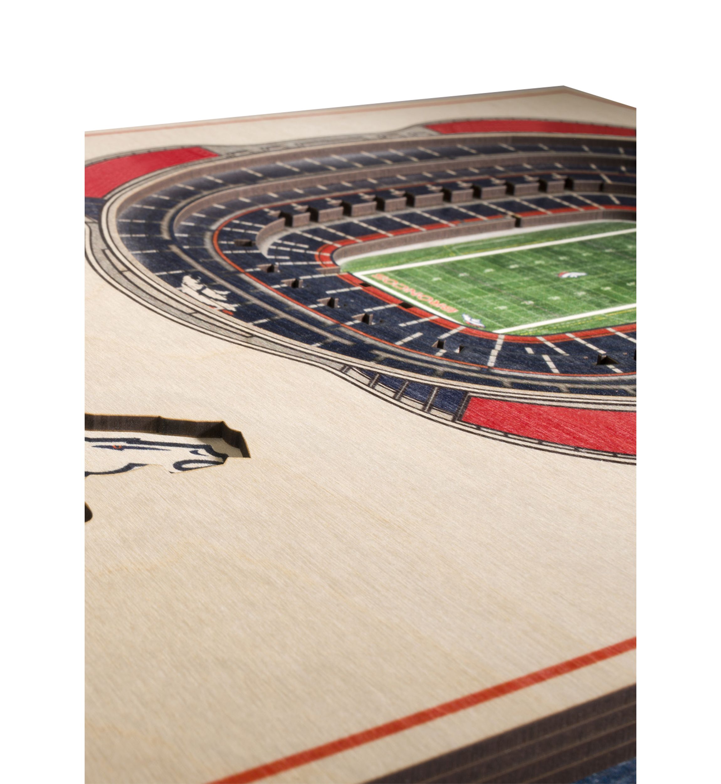 YouTheFan NFL Denver Broncos 5-Layer StadiumView 3D Wall Art - Mile High Stadium
