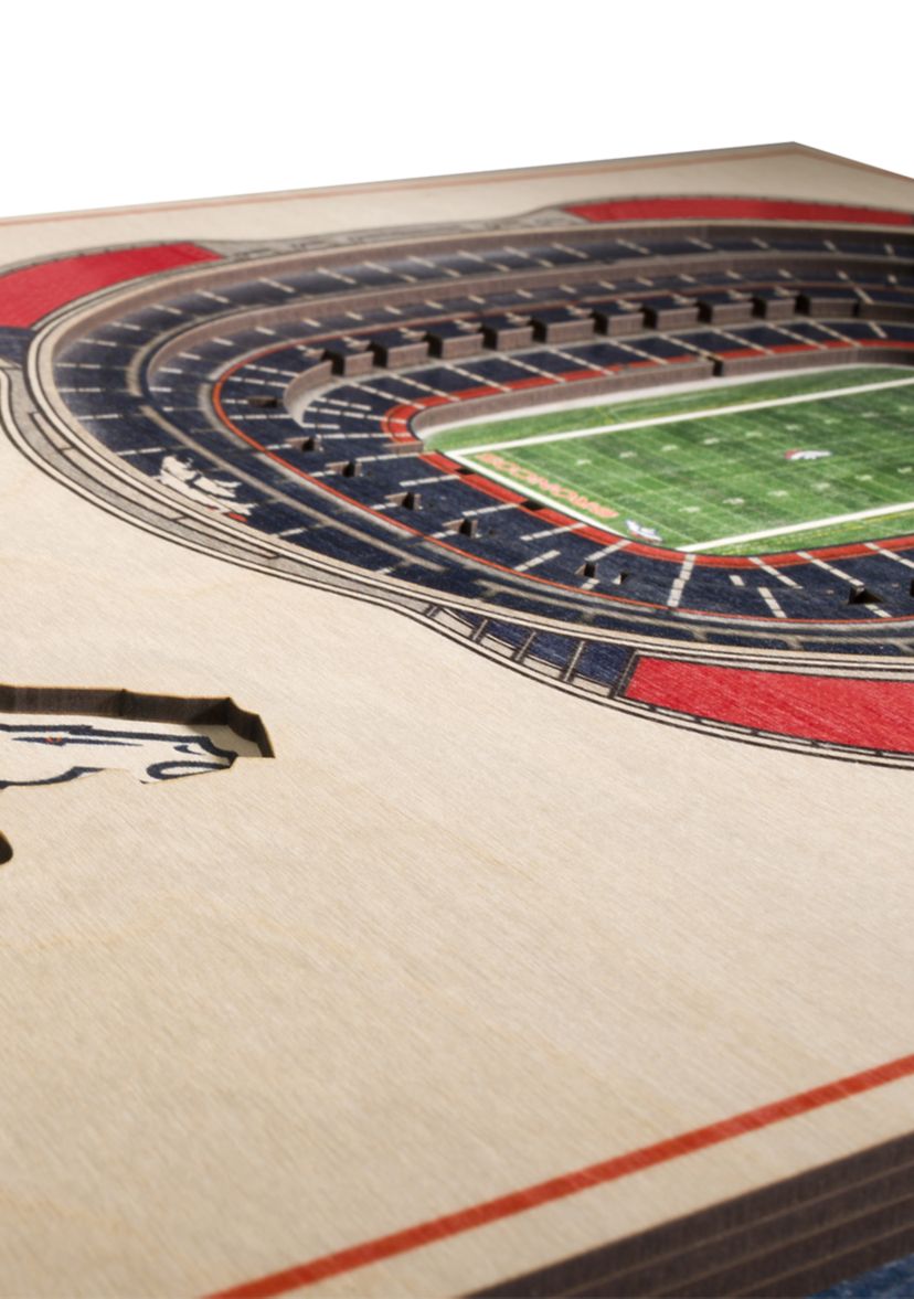 YouTheFan NFL Denver Broncos 5-Layer StadiumView 3D Wall Art - Mile High Stadium