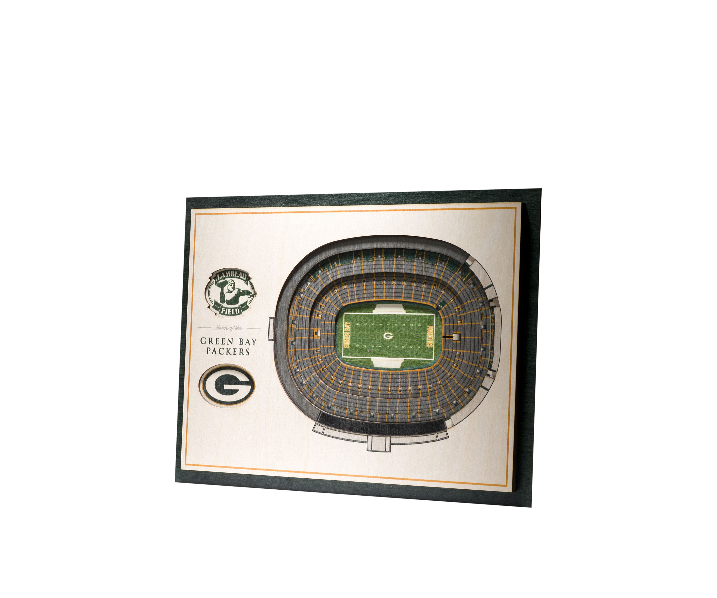 YouTheFan NFL Green Bay Packers 5-Layer StadiumView 3D Wall Art - Lambeau Field