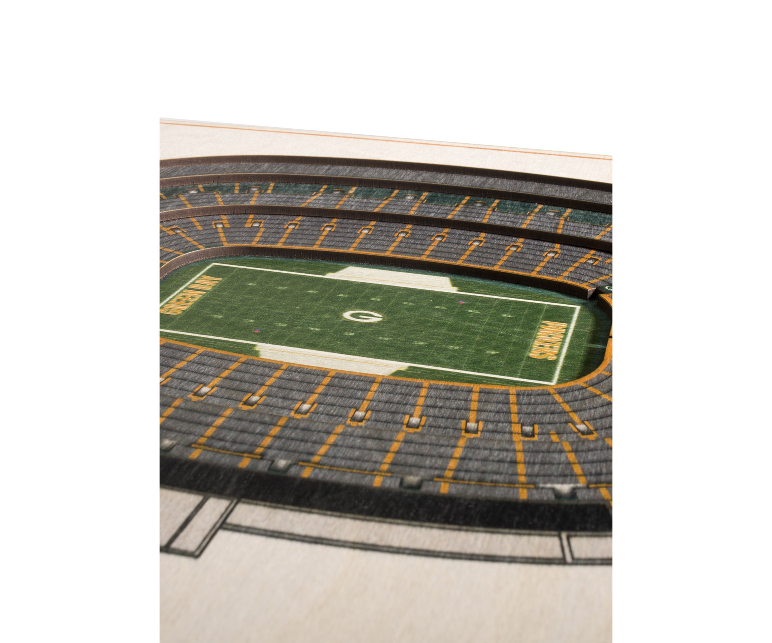 YouTheFan NFL Green Bay Packers 5-Layer StadiumView 3D Wall Art - Lambeau Field