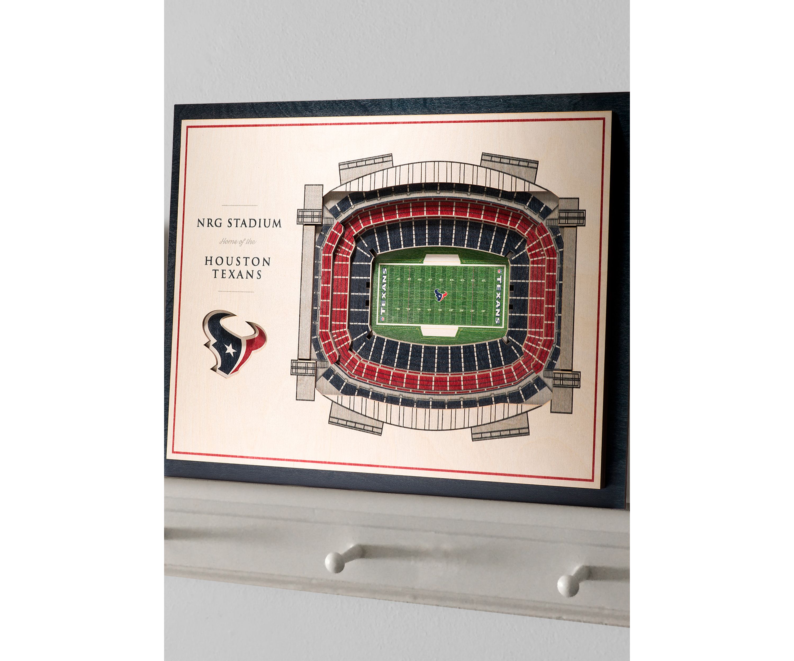 YouTheFan NFL Houston Texans 5-Layer StadiumView 3D Wall Art - NRG Stadium